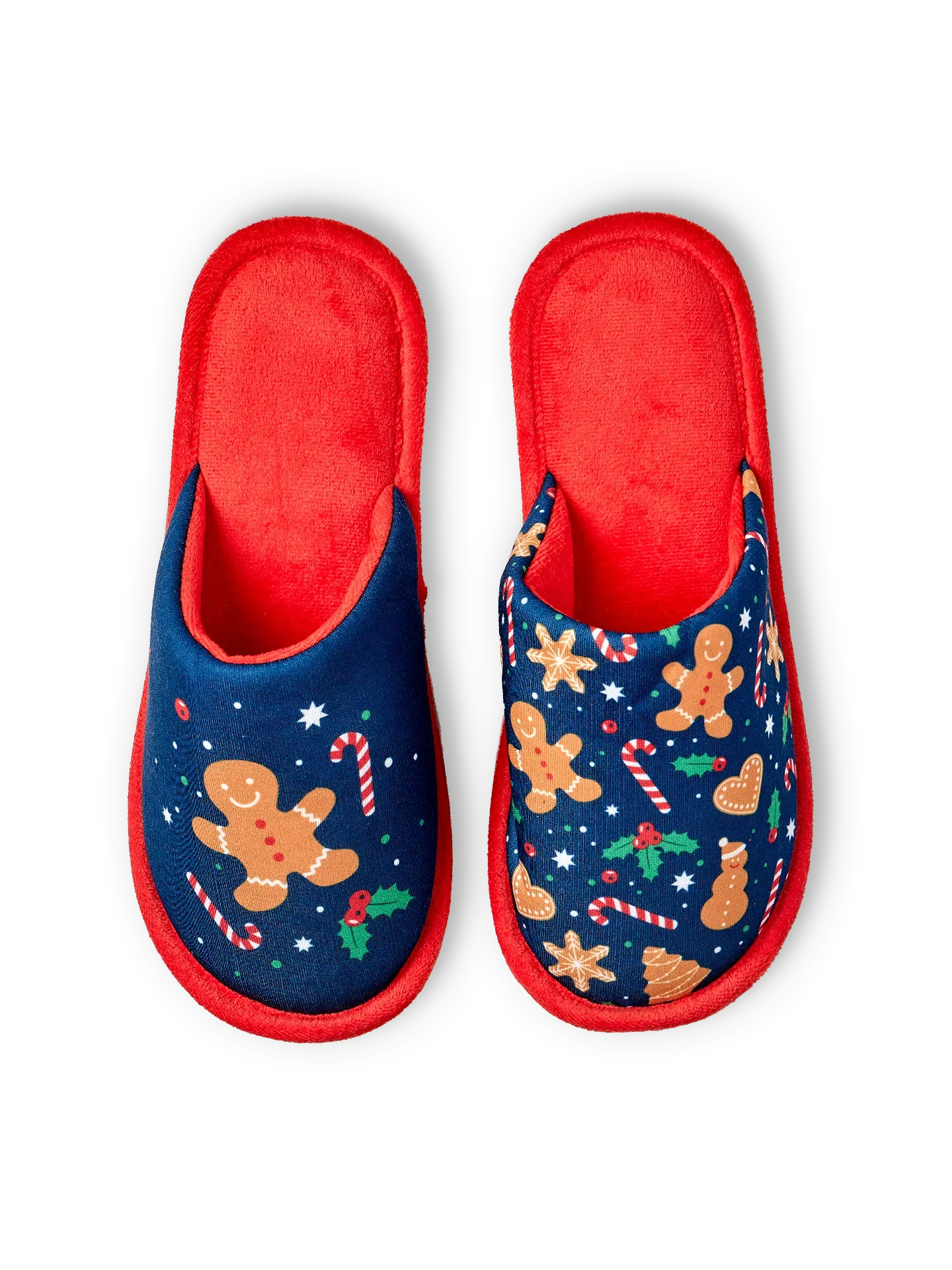 Pantuflas alegres Galletas de jengibre y dulces