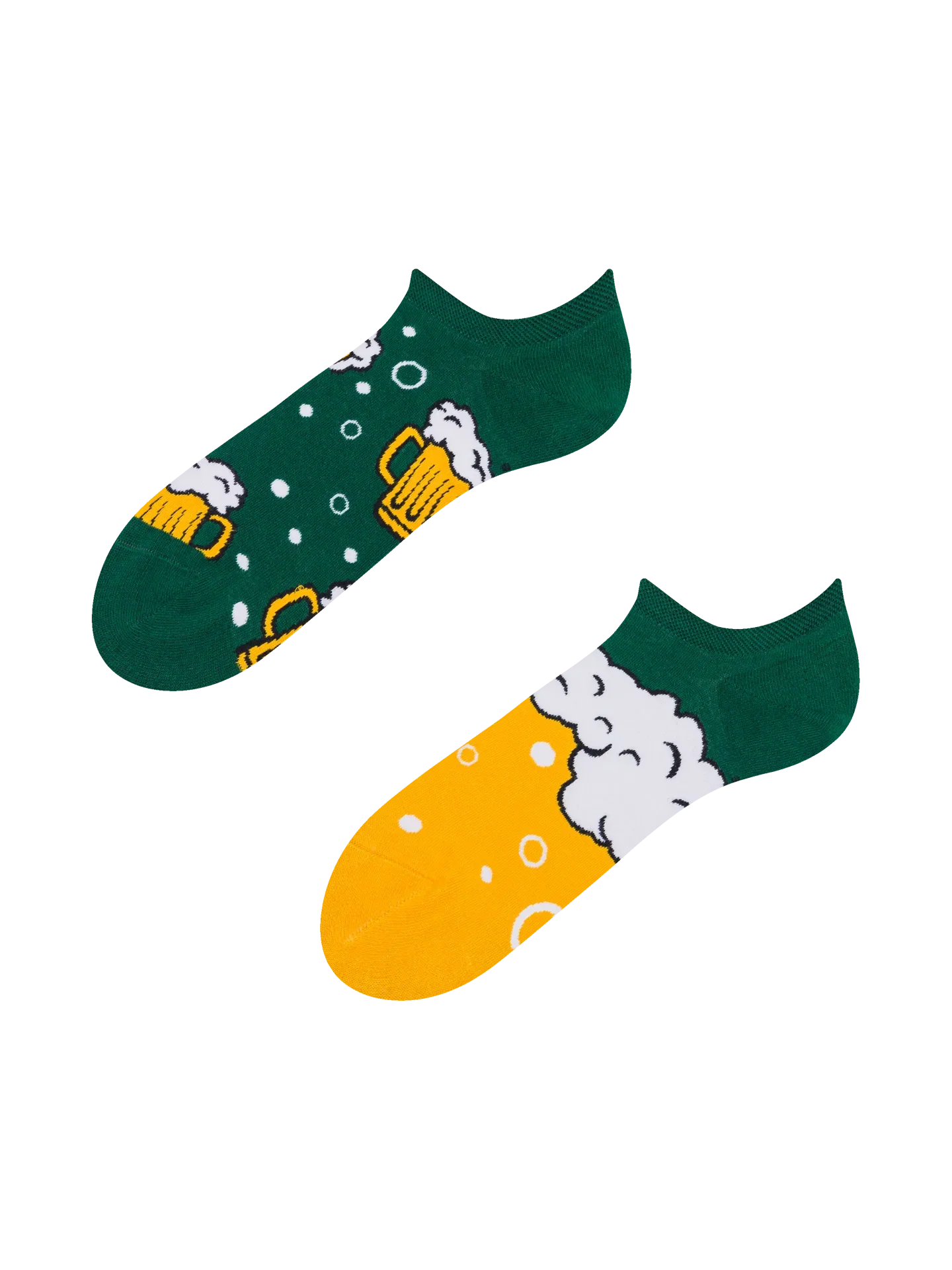 Calcetines sneakers alegres Cerveza y burbujas