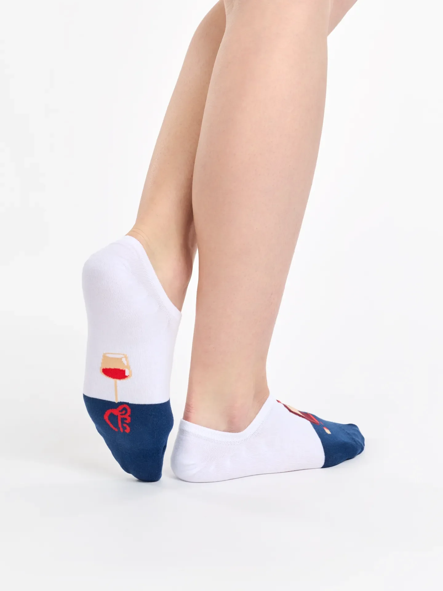 Calcetines sneakers alegres Botella de vino - Image 5