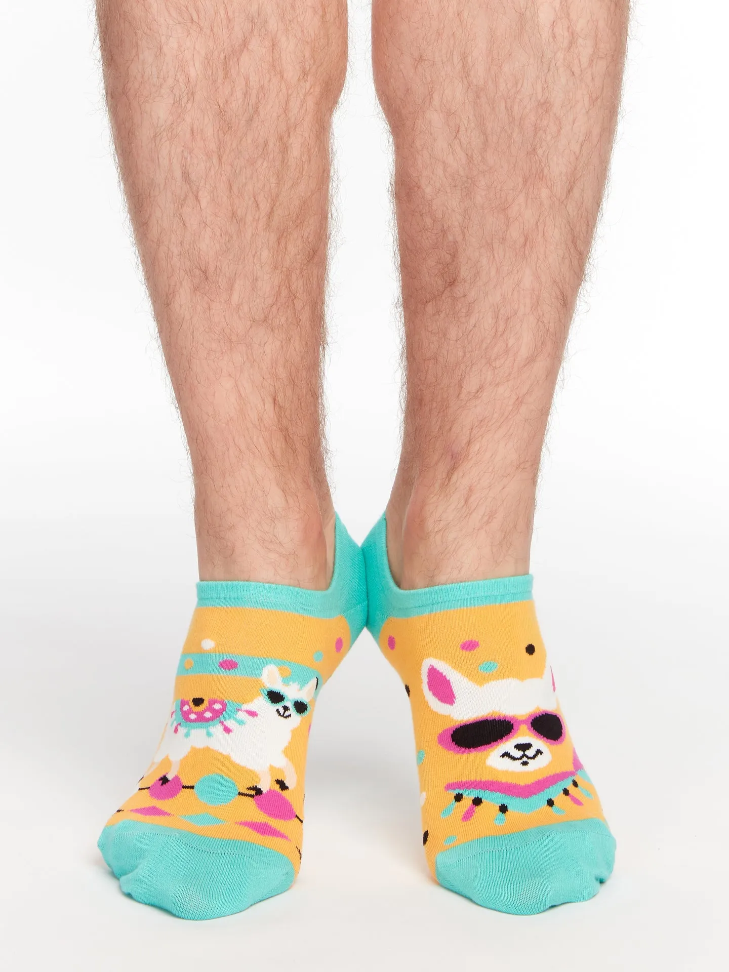Calcetines sneakers alegres Llama divertida - Image 2