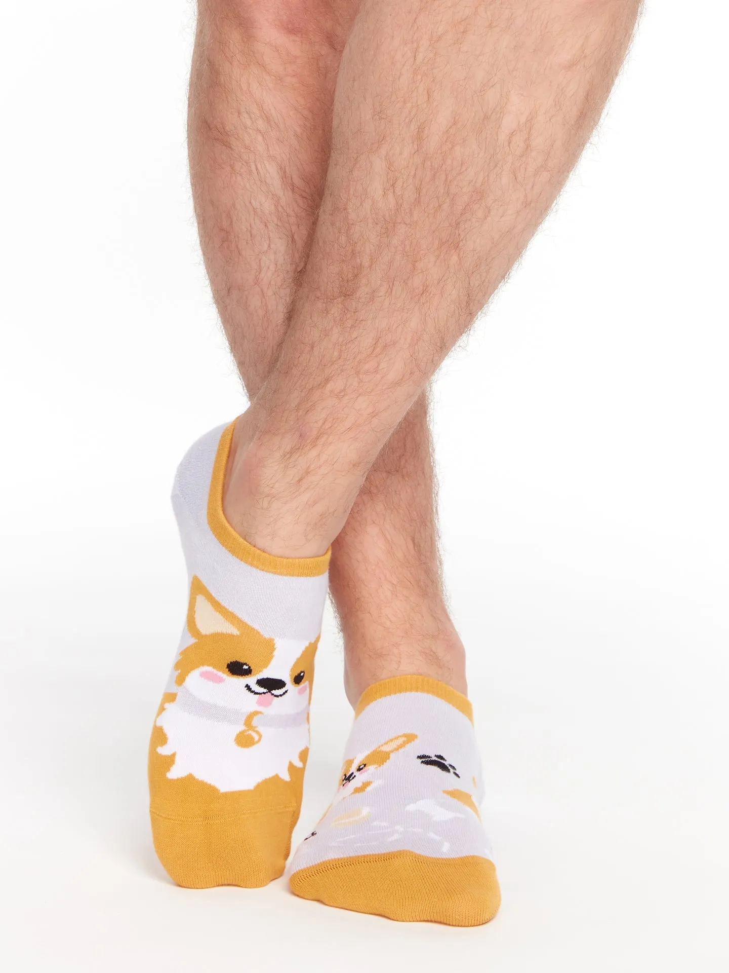 Calcetines sneakers alegres Perro Corgi - Image 2