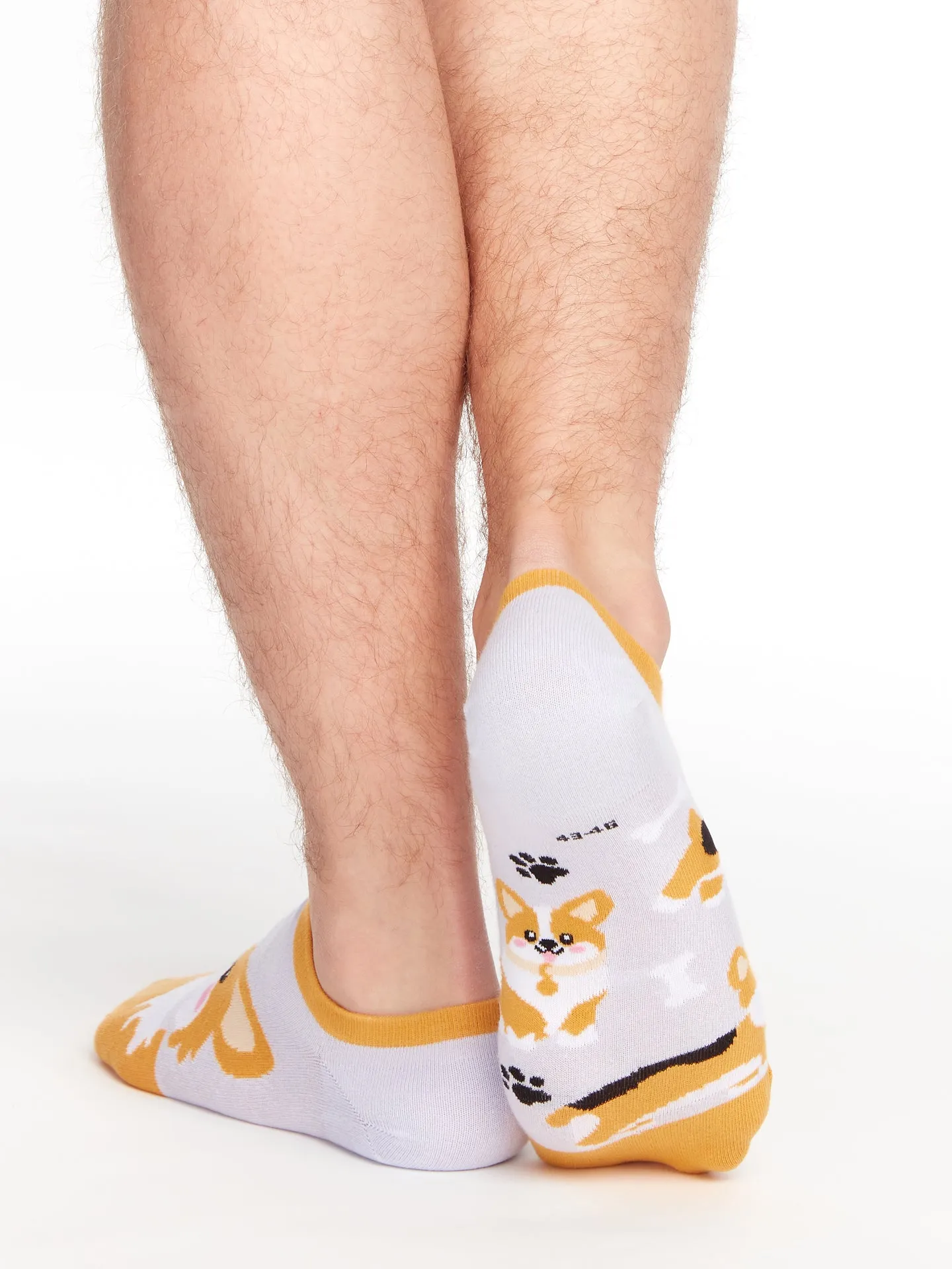 Calcetines sneakers alegres Perro Corgi - Image 3