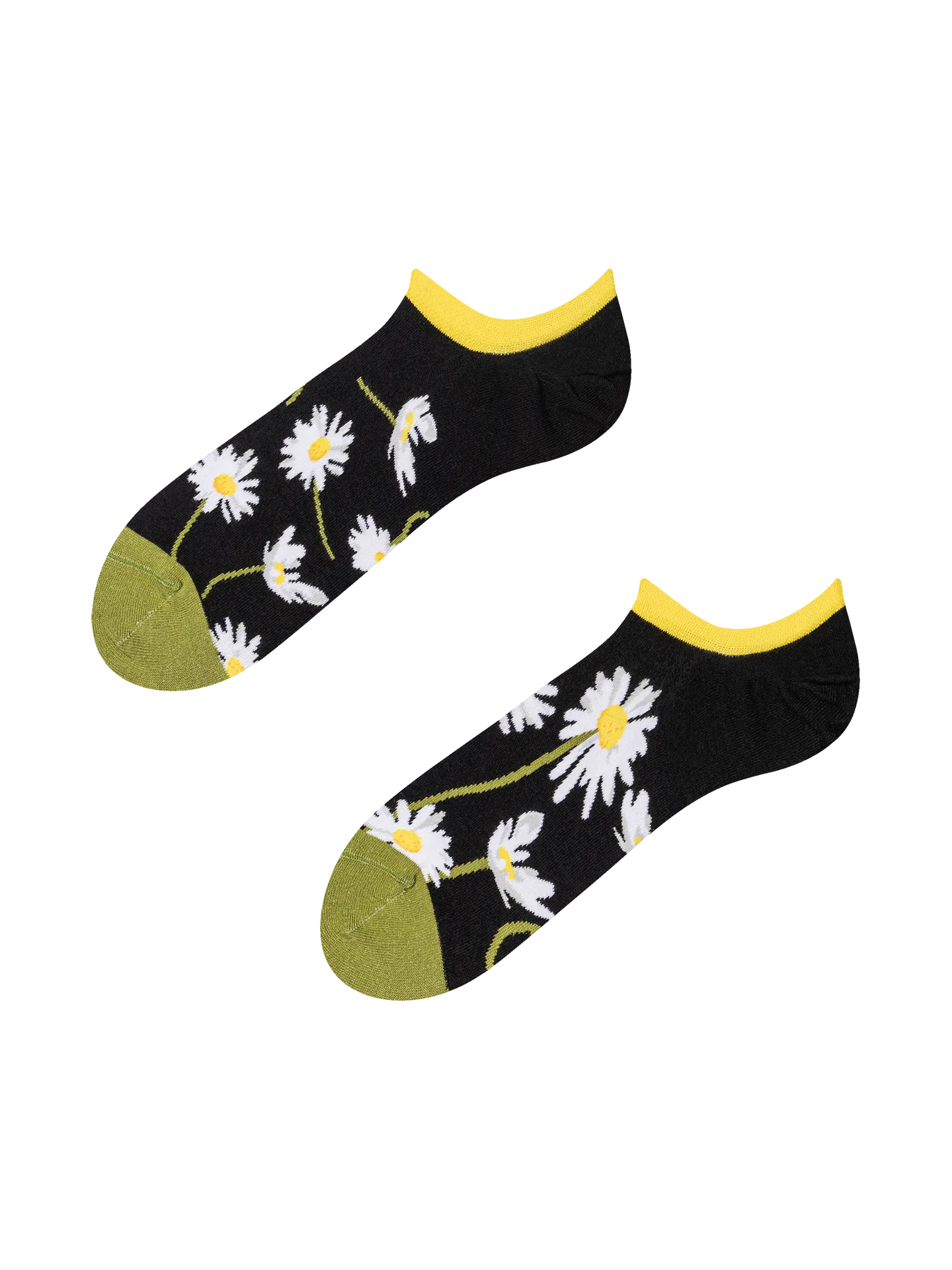 Calcetines sneakers alegres Margaritas en la noche