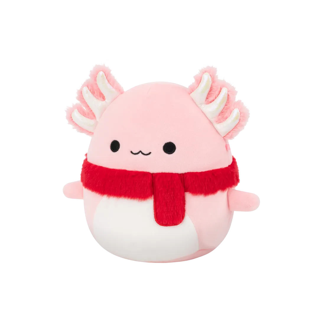 Squishmallows Archie, El Ajolote Rosa Con Bufanda Suave, 30 cm - Image 4