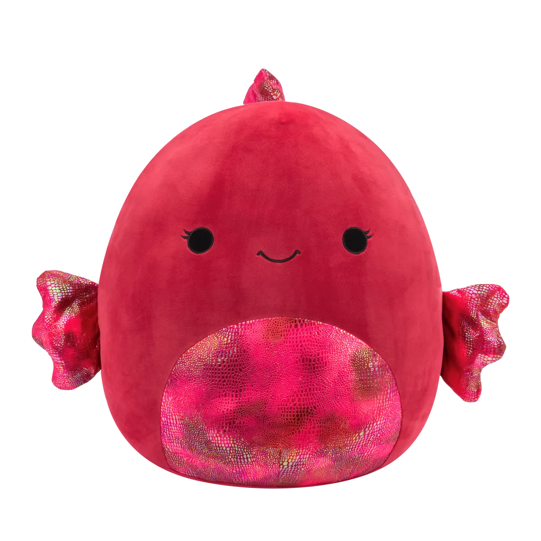 Squishmallows Barella la Pez Betta Frambuesa, 40 cm