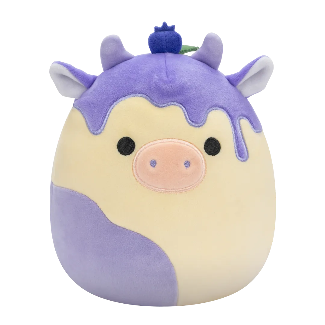 Squishmallows Benito la Vaca Pastel de Queso y Arándanos, 20 cm 2025