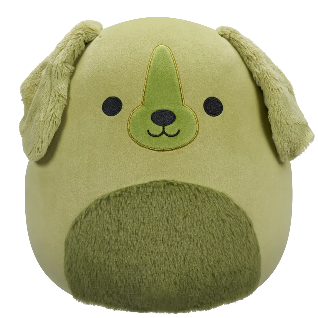 Squishmallows, Brad el Retriever Verde, 30 cm