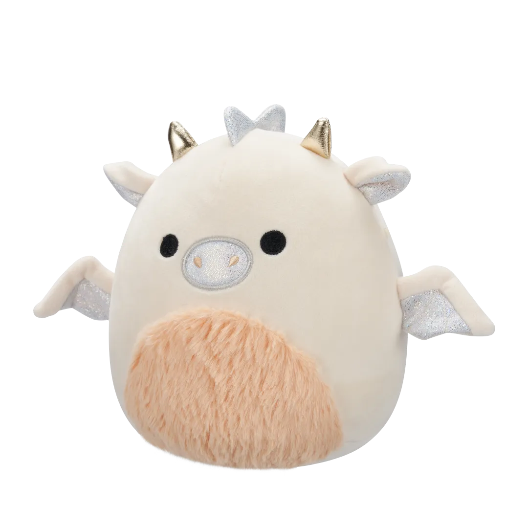 Squishmallows Buck el Dragón Color Crema y Melocotón con la Tripa Suave, 20 cm - Image 3