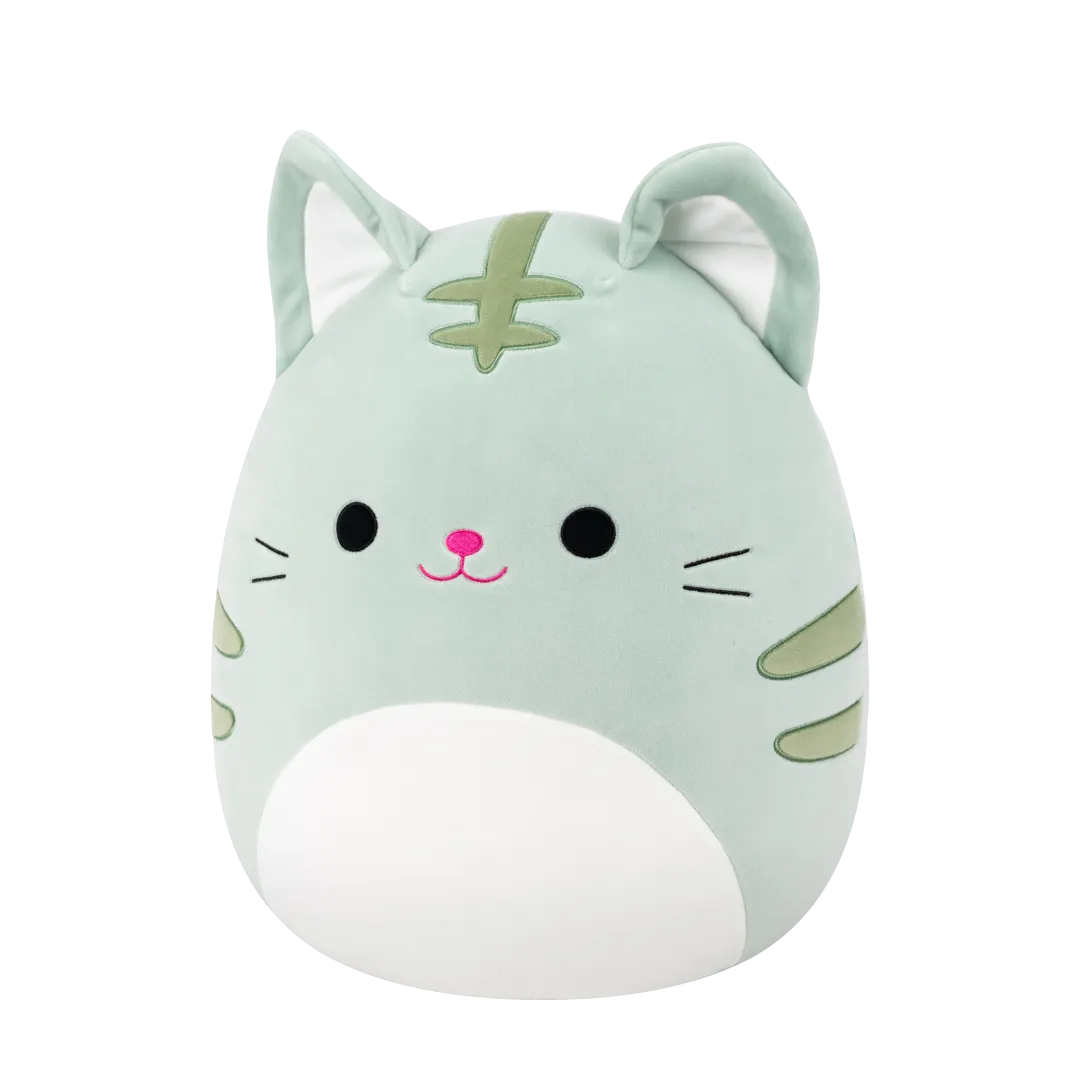 Squishmallows Chase, El Gato Atigrado Verde Claro, 35 cm - Image 2