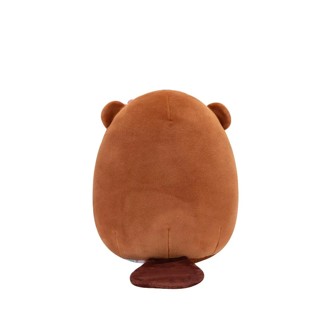 Squishmallows Chip la Castor Marrón con Corona de Flores y Corazones, 20 cm - Image 4