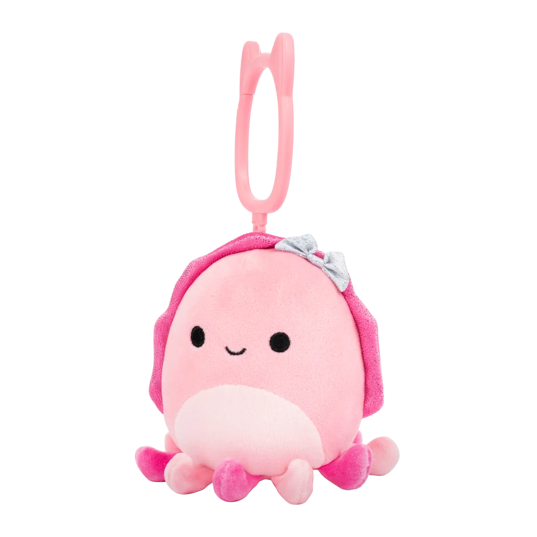 Squishmallows llavero Auggie, la sepia con lazo, 9 cm - Image 4