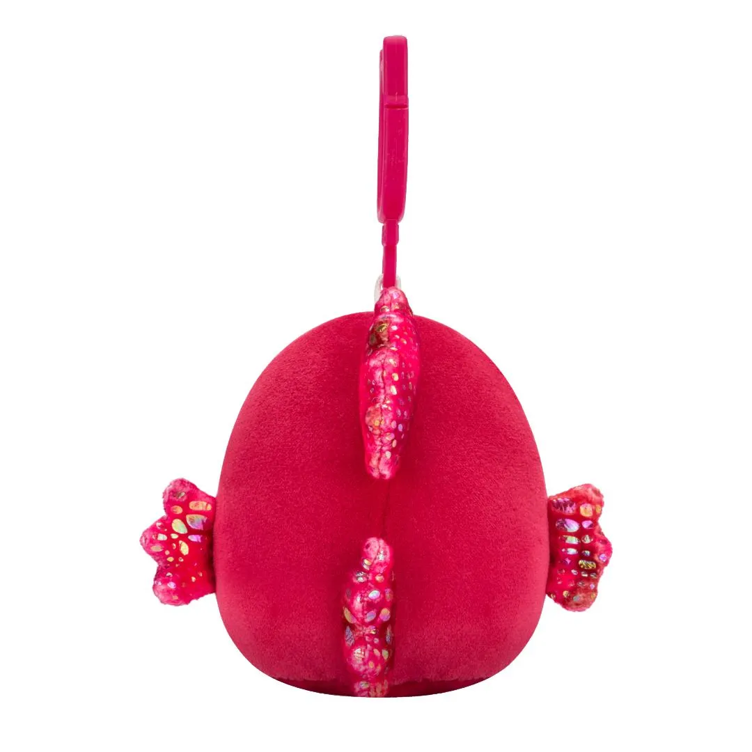Squishmallows Clip-On Barella la Pez Betta Frambuesa, 9 cm - Image 3