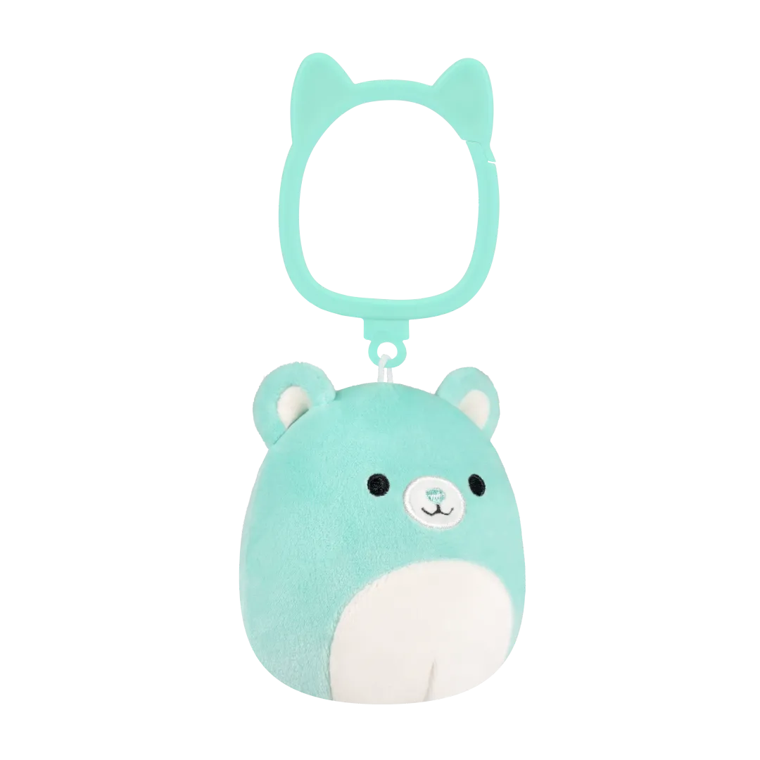 Llavero Squishmallows Belinda la Osa Verde Turquesa, 9 cm - Image 3
