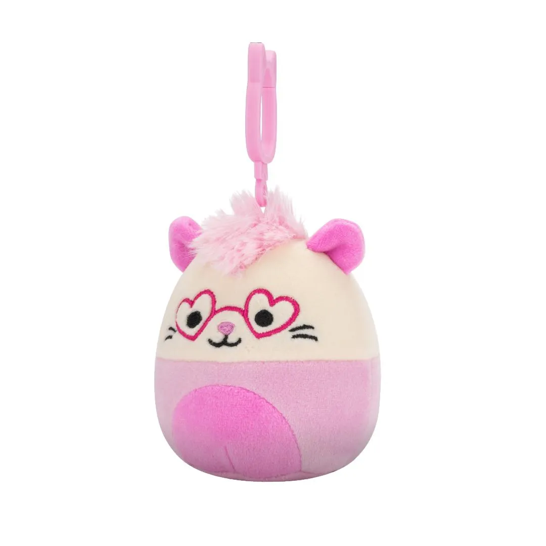 Squishmallows Clip-On Chambless la Zarigüeya Rosa, 9 cm - Image 2