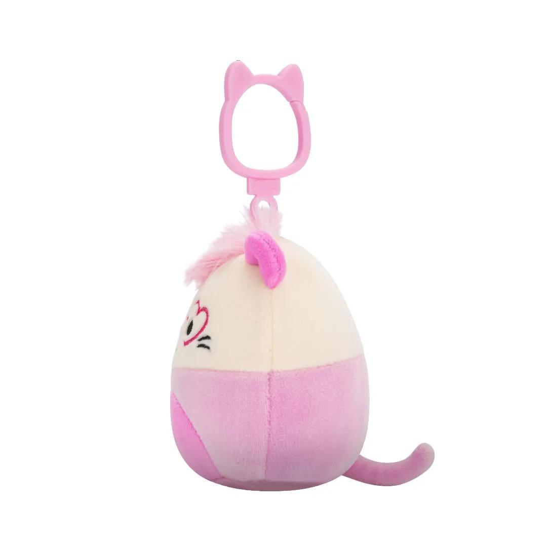Squishmallows Clip-On Chambless la Zarigüeya Rosa, 9 cm - Image 3