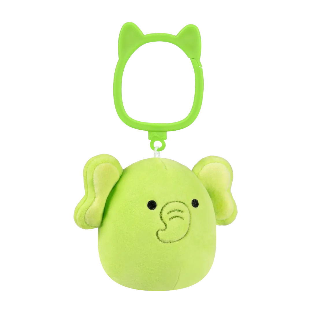 Llavero Squishmallows Franky el Elefante Verde Lima, 9 cm - Image 2