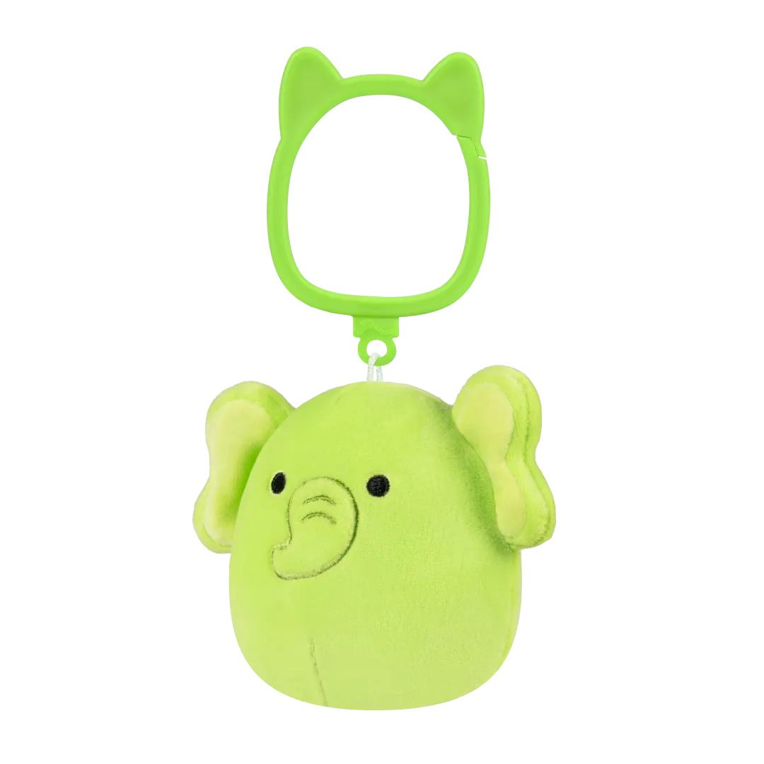 Llavero Squishmallows Franky el Elefante Verde Lima, 9 cm - Image 3