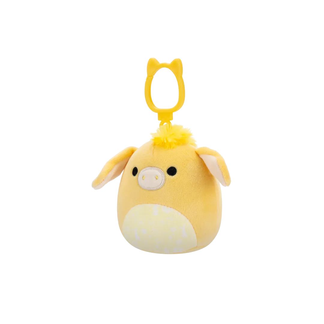 Squishmallows Clip-On Gavyn el Burro Amarillo, 9 cm - Image 4