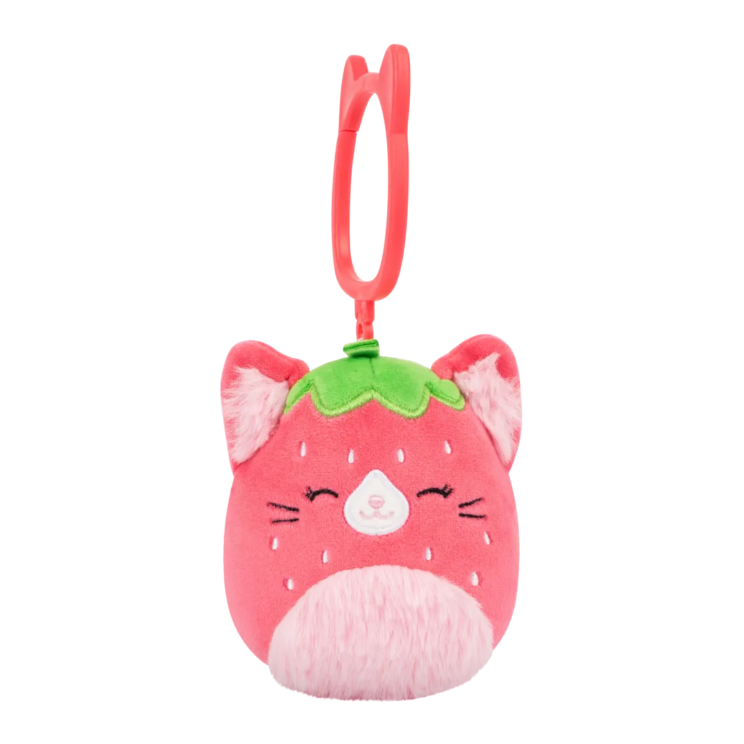 Squishmallows llavero Olma, la gata fresa, 9 cm