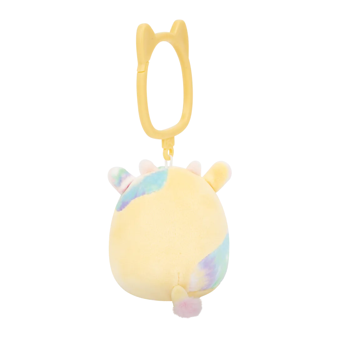 Squishmallows llavero Rina, la vaca con manchas tie-dye, 9 cm - Image 2