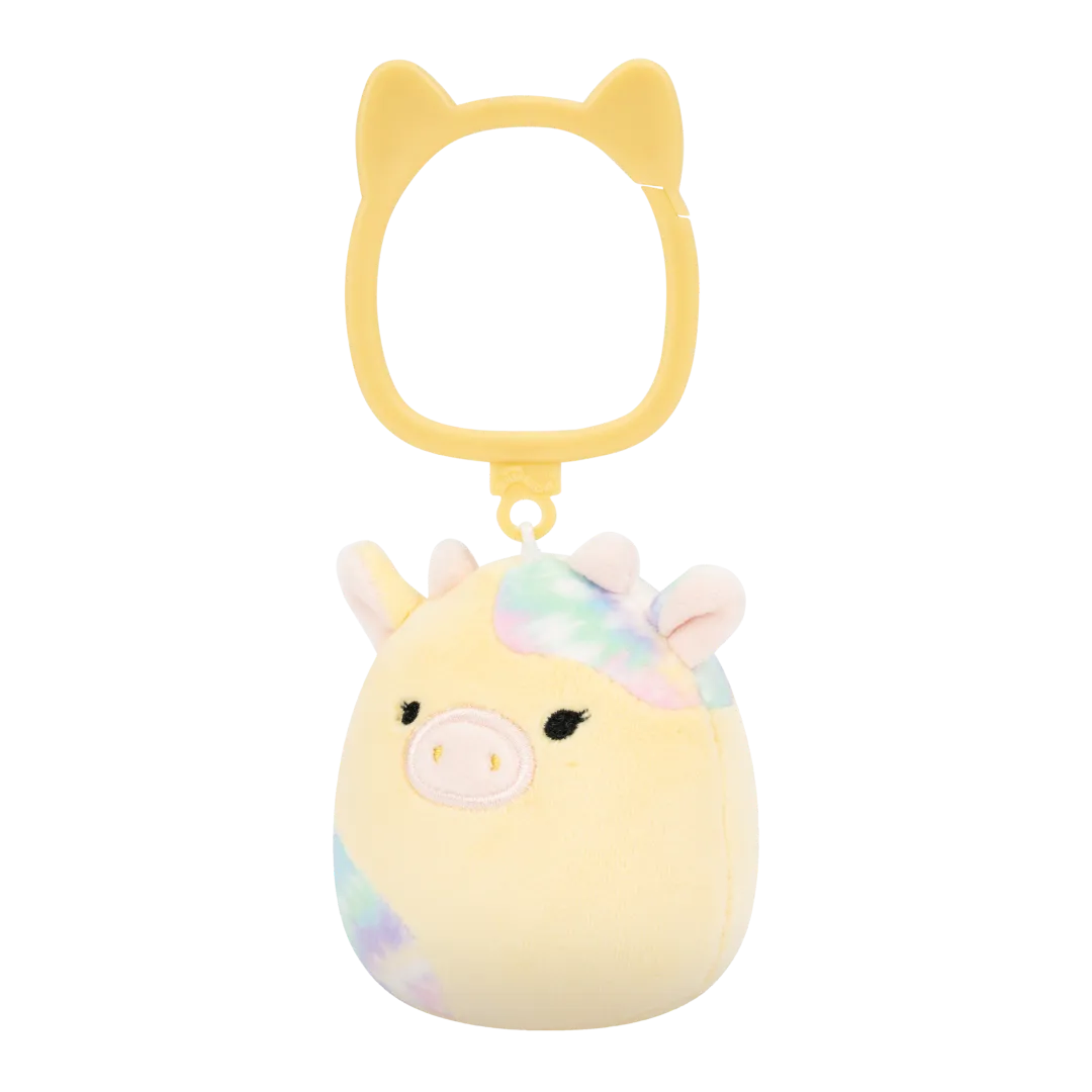 Squishmallows llavero Rina, la vaca con manchas tie-dye, 9 cm - Image 3