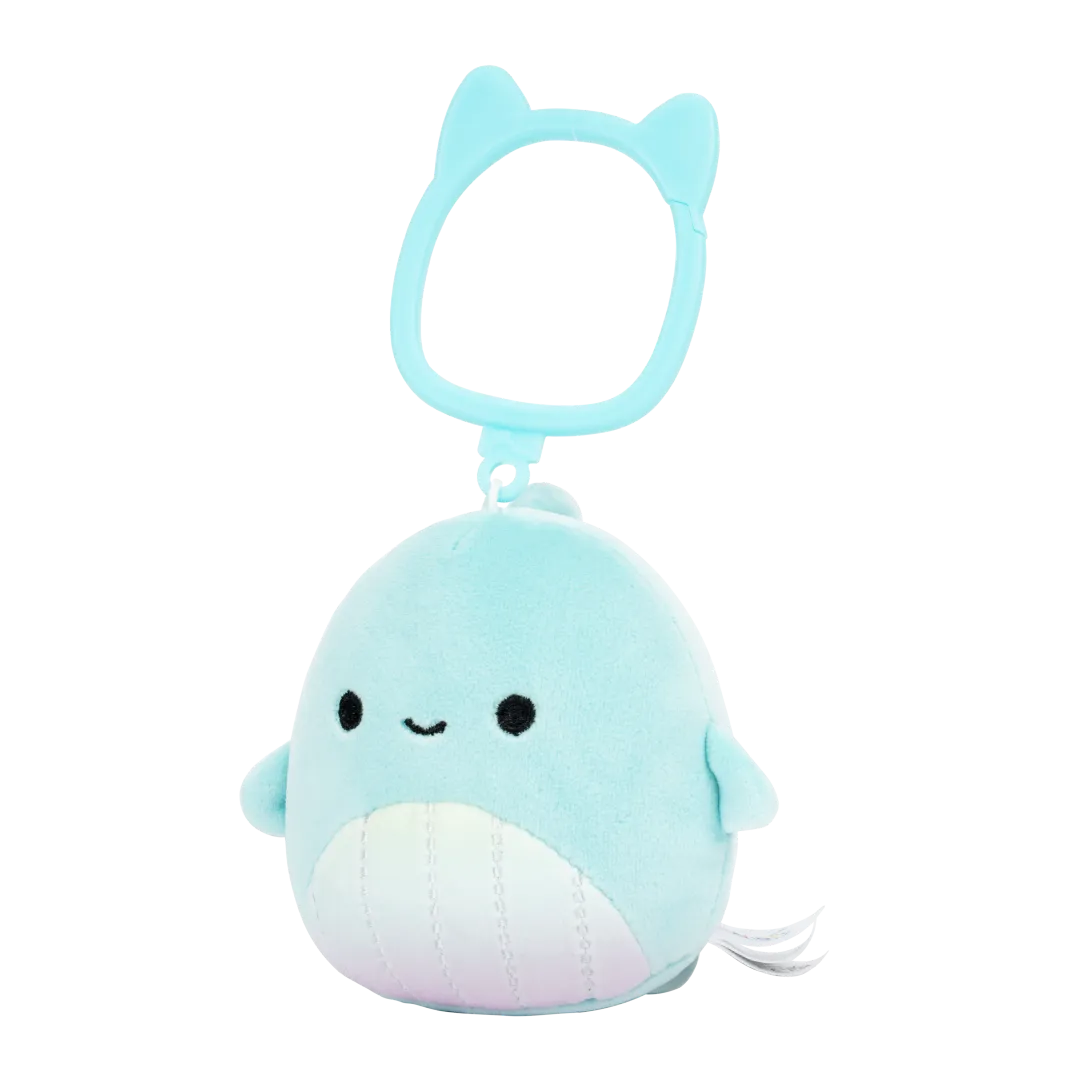 Squishmallows llavero Shah, la ballena con barriga arco iris, 9 cm - Image 2