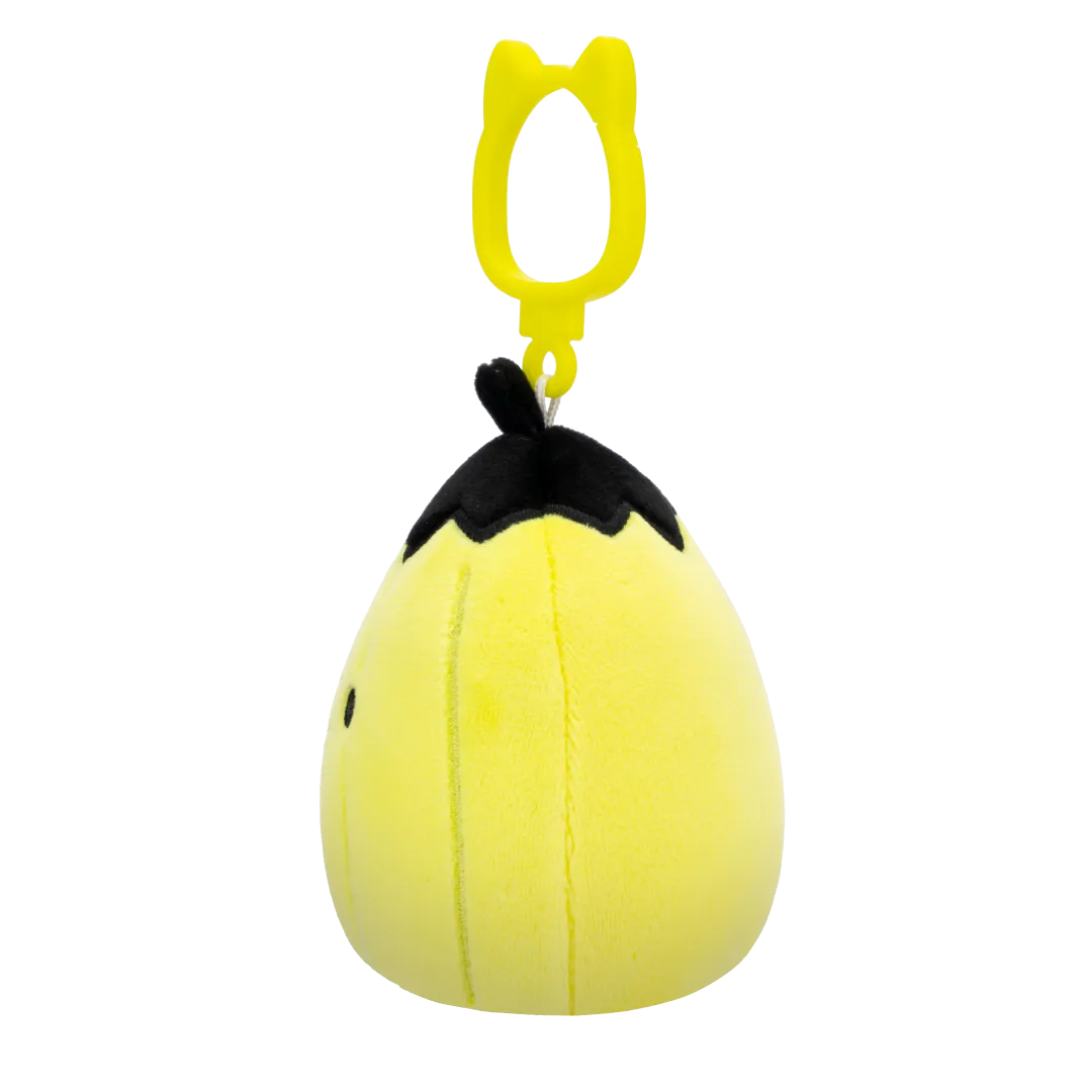 Squishmallows Clip-On Walt la Calabaza Verde Lima Fluorescente con Tapa Negra, 9 cm - Image 3