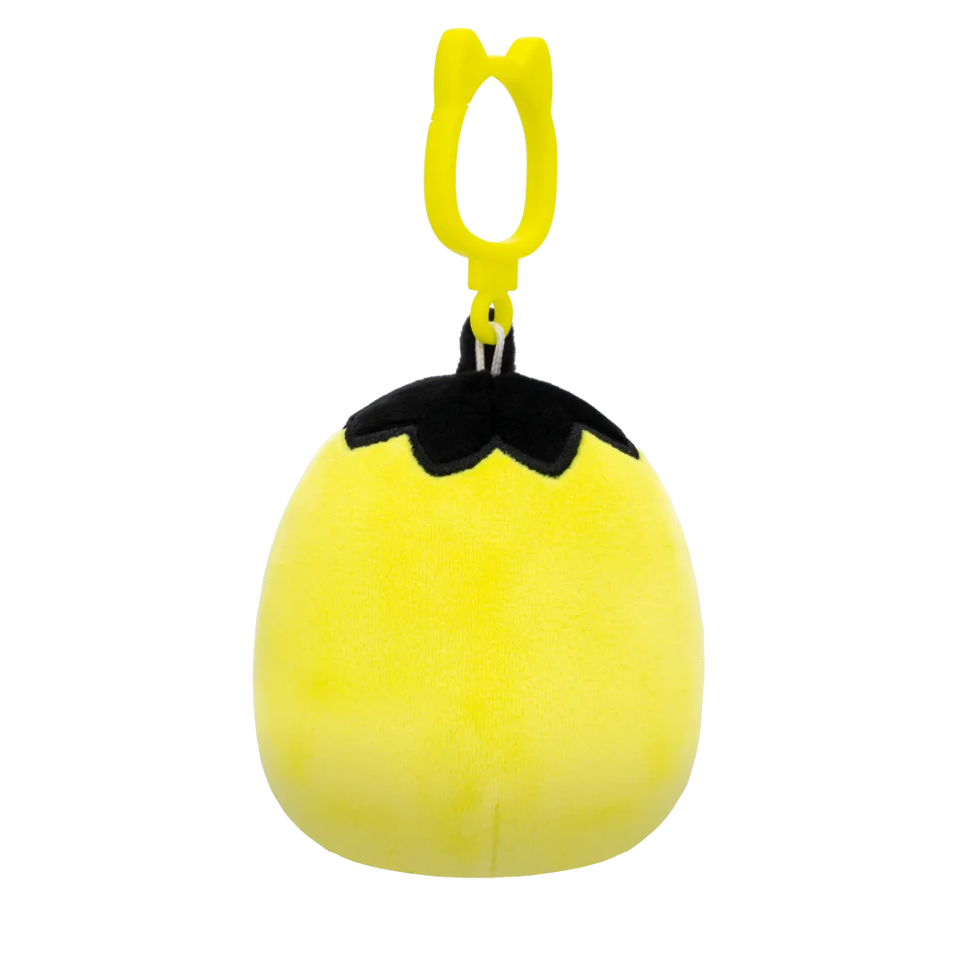 Squishmallows Clip-On Walt la Calabaza Verde Lima Fluorescente con Tapa Negra, 9 cm - Image 4