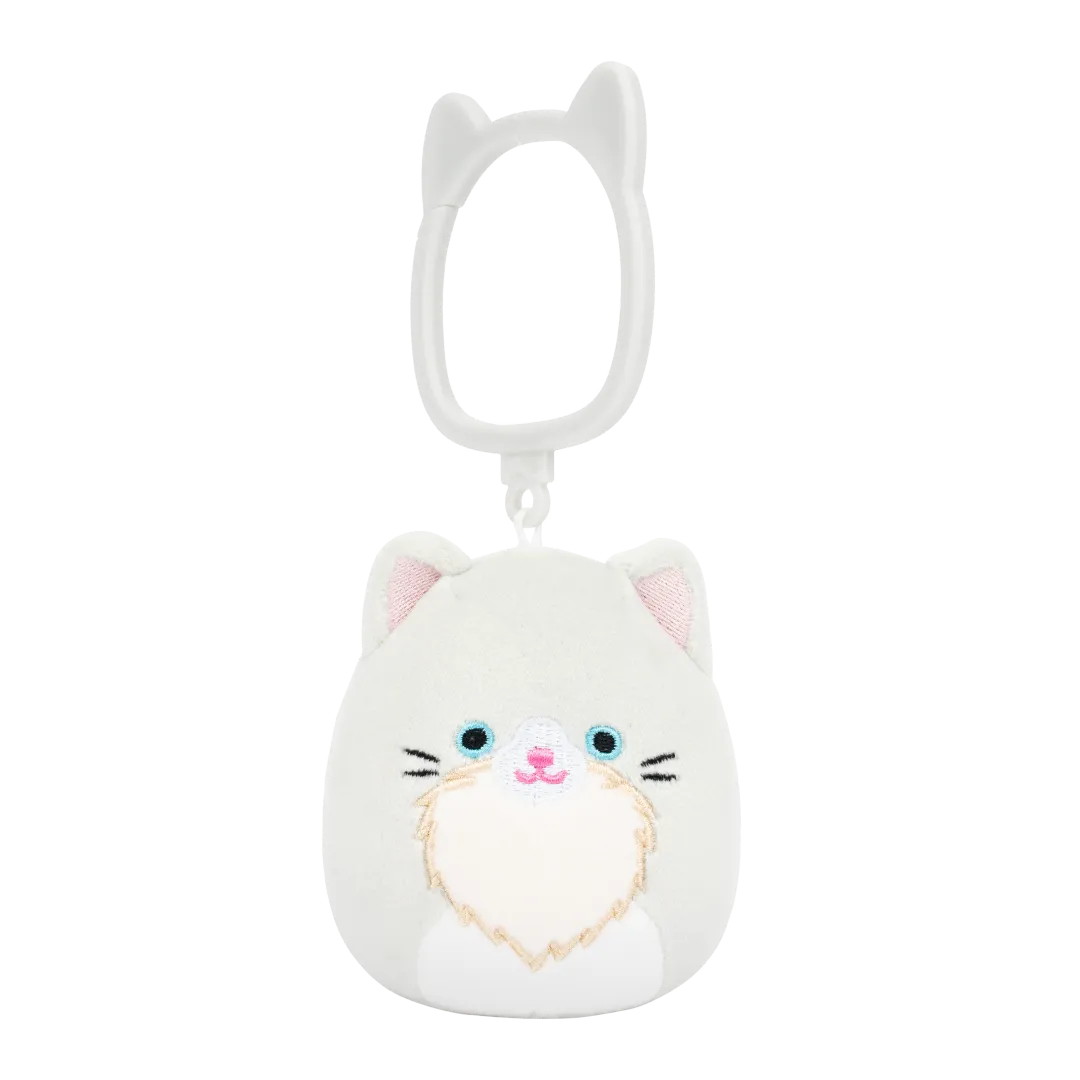 Squishmallows llavero Zachariah, el gato angora, 9 cm