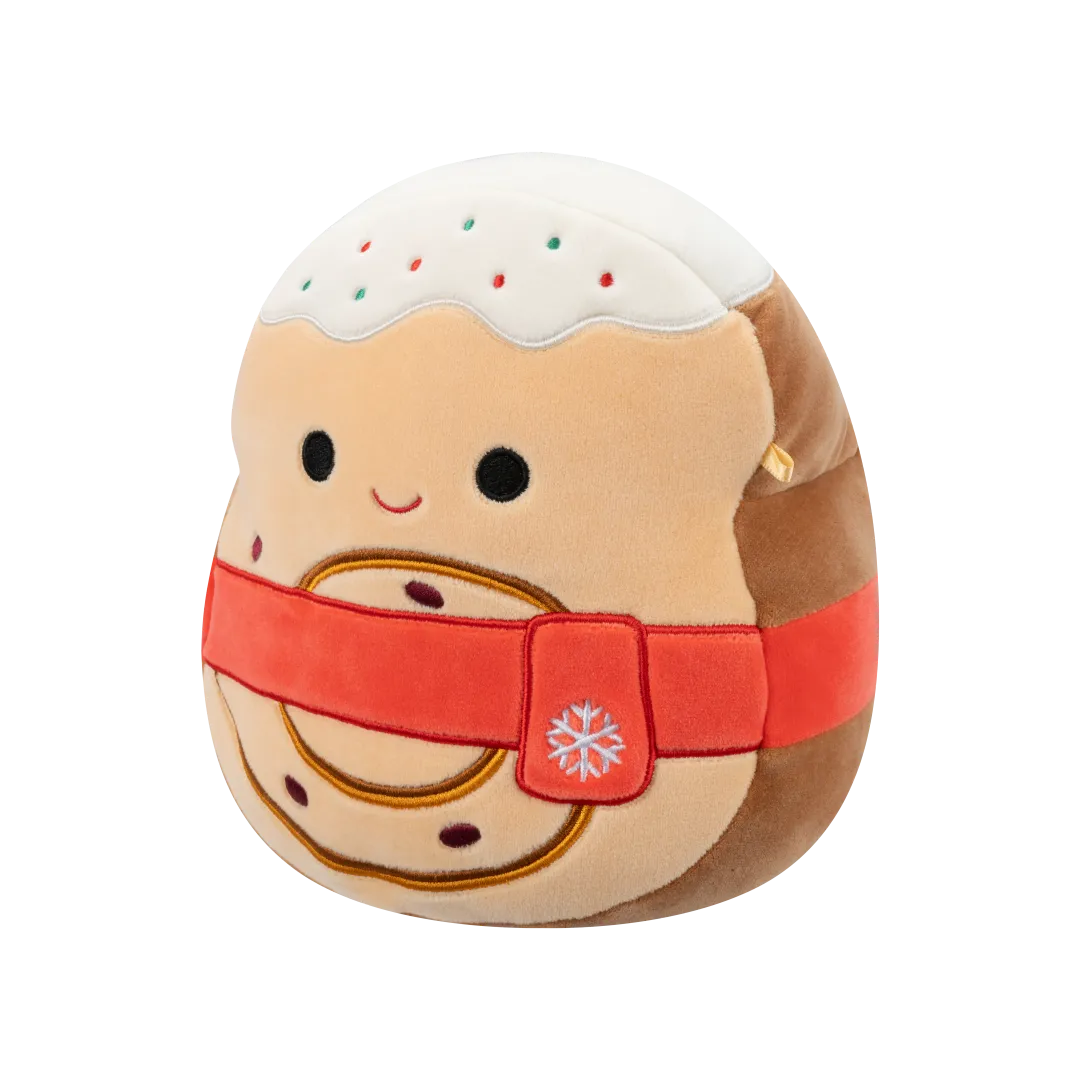 Squishmallows Davey, La Tostada De Rollo De Canela Con Bufanda Roja, 20 cm - Image 3