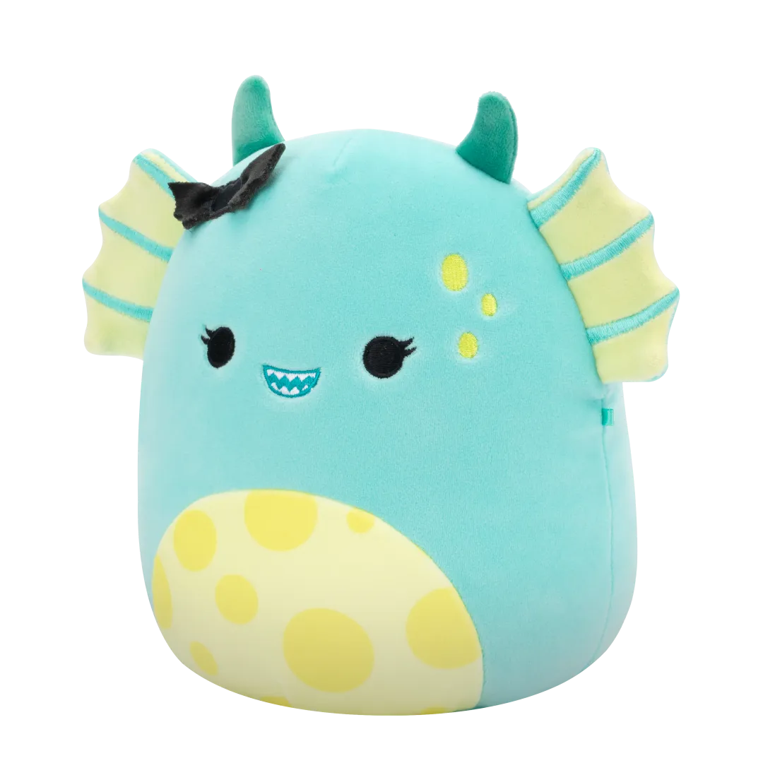 Squishmallows Dearest el Monstruo del Pantano Verde Azulado con la Barriga a topos y una Pinza de Murciélago, 20 cm - Image 2