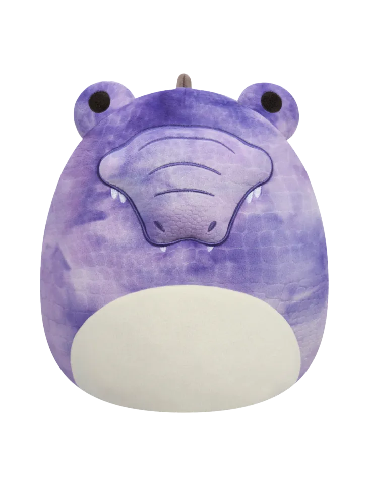 Squishmallows Dove el Cocodrilo Morado, 30 cm