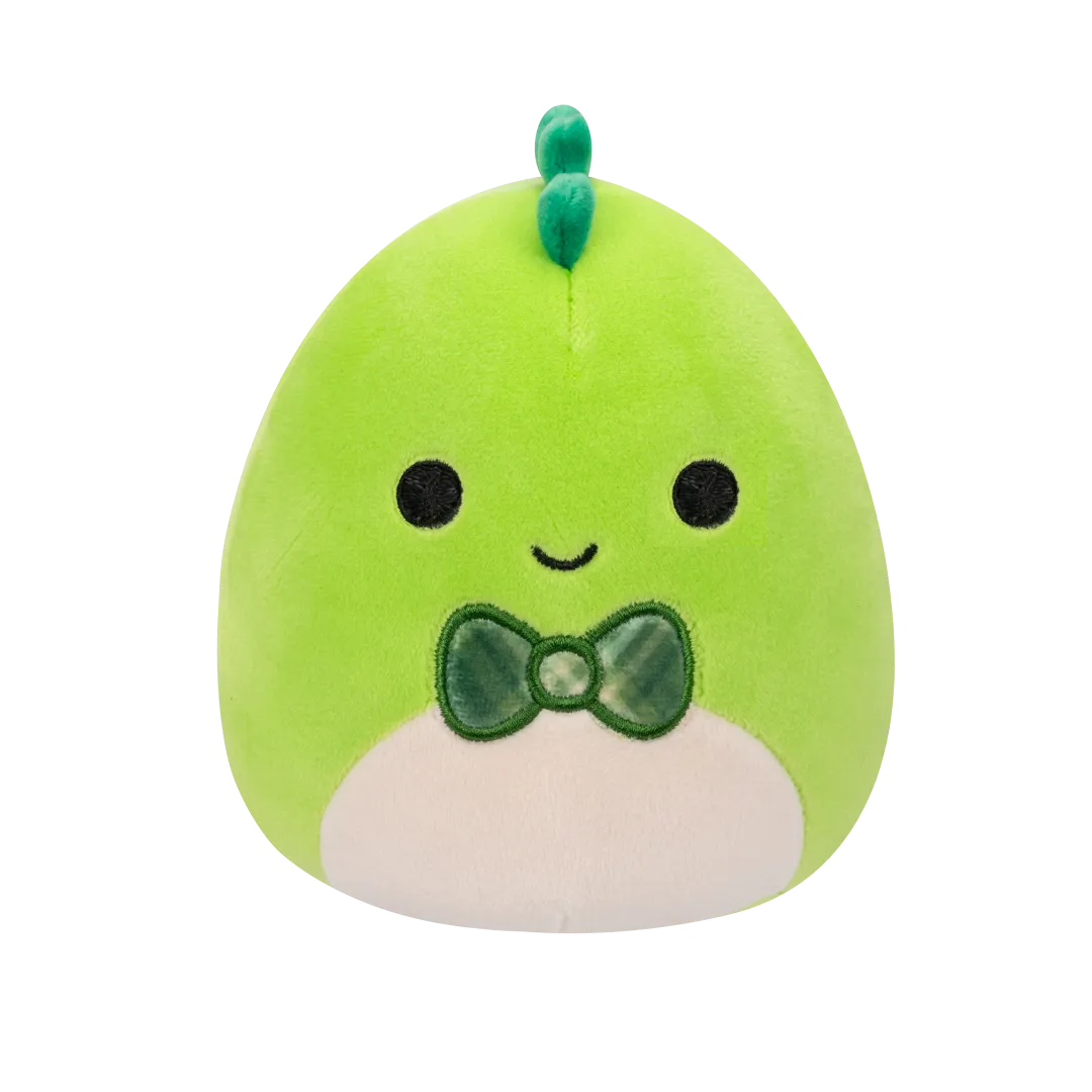 Squishmallows 2 en 1 Danny el Dinosaurio Verde/Baptise el Guacamayo Azul y Amarillo, 13 cm - Image 2
