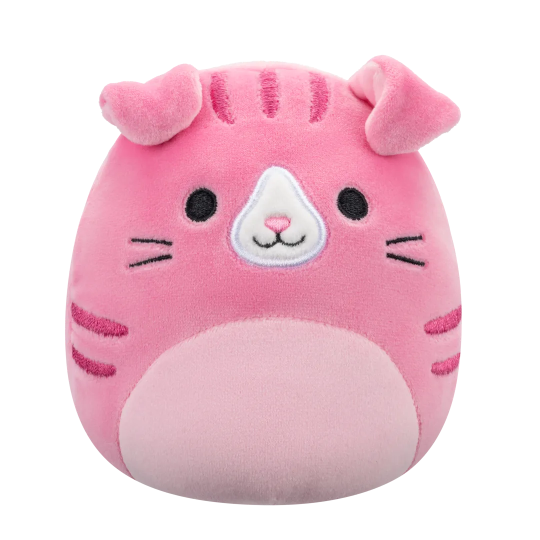 Squishmallows 2 en 1 Geraldine el Gato Fold Escocés/Brock el Bulldog, 13 cm - Image 5