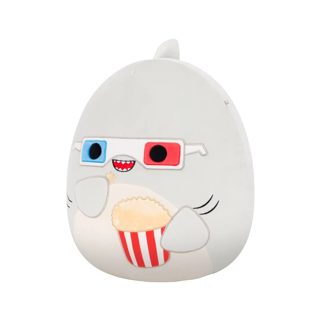 Squishmallows Gordon, El Tiburón Gris Con Palomitas, 35 cm - Image 2