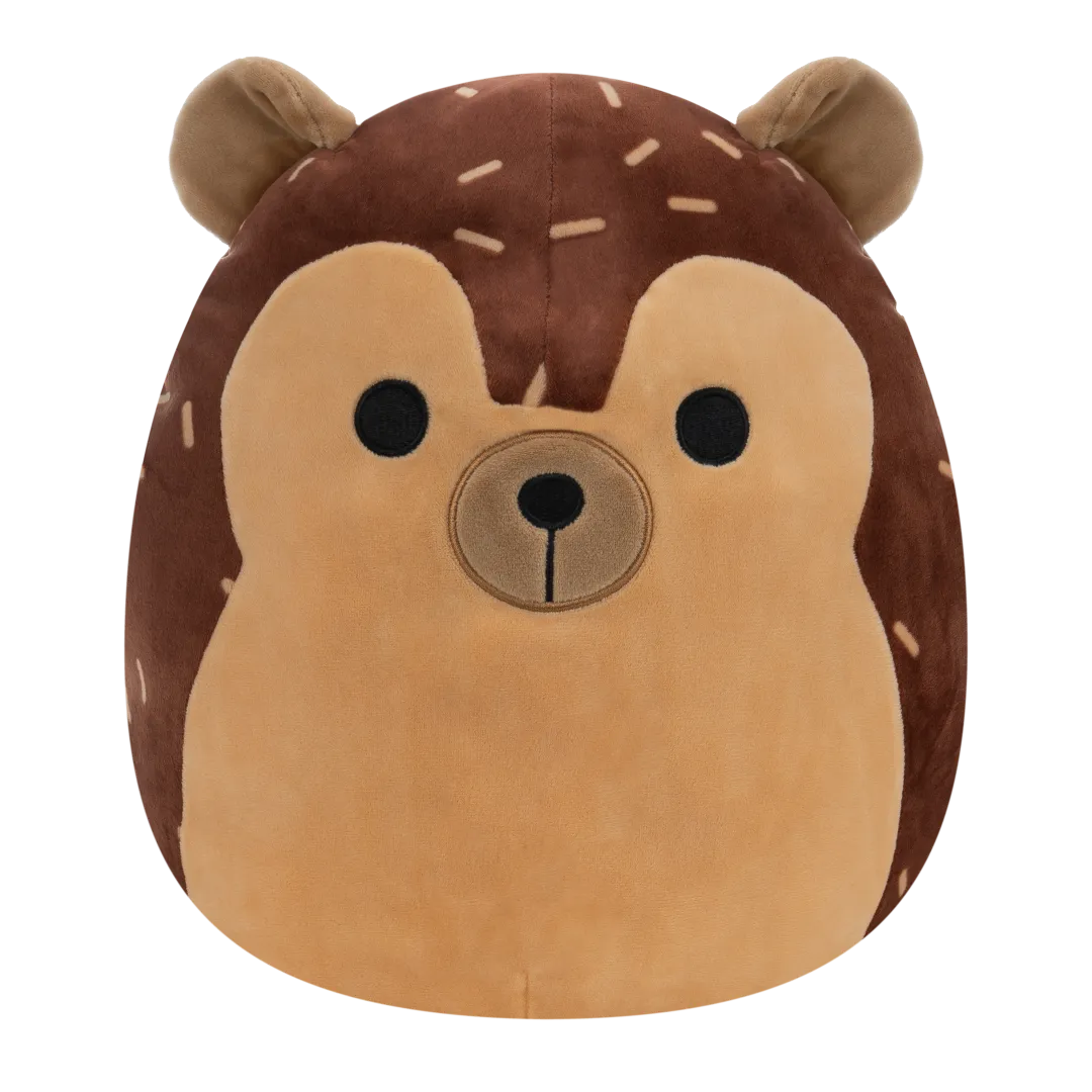 Squishmallows Hans el Erizo marrón, 20 cm