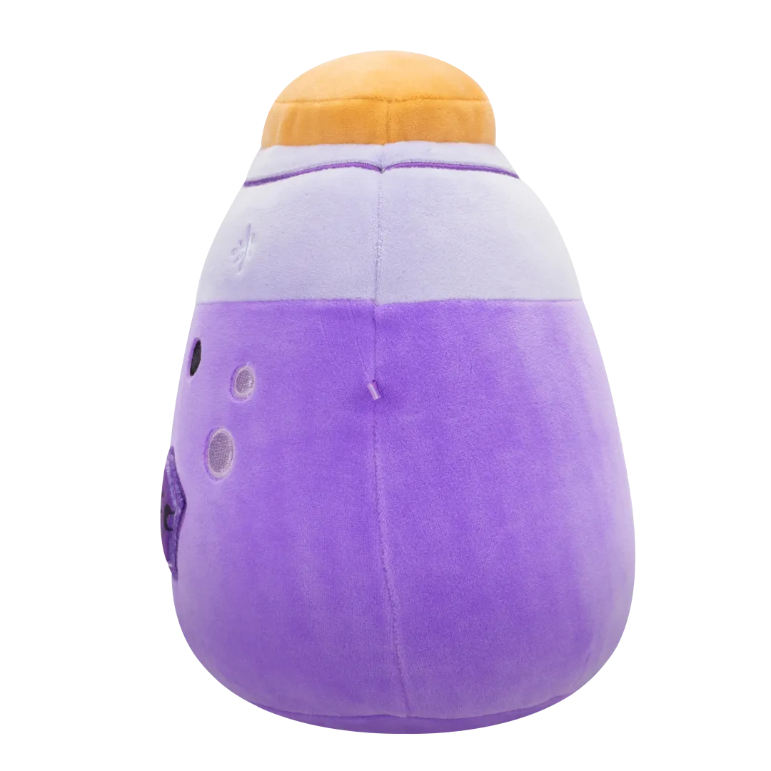 Squishmallows Kensington, la Botella de Poción Violeta Fluorescente con Etiqueta, 20 cm - Image 3