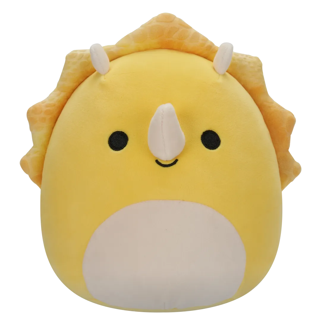 Squishmallows Lancaster el Triceratops Amarillo, 20 cm