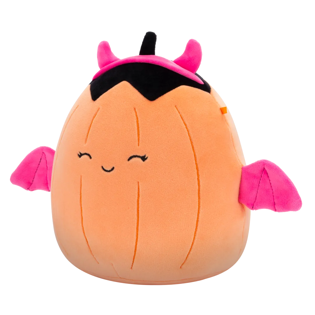 Squishmallows Margie, la Calabaza Naranja Pastel con Disfraz de Diablesa Rosa, 20 cm - Image 2