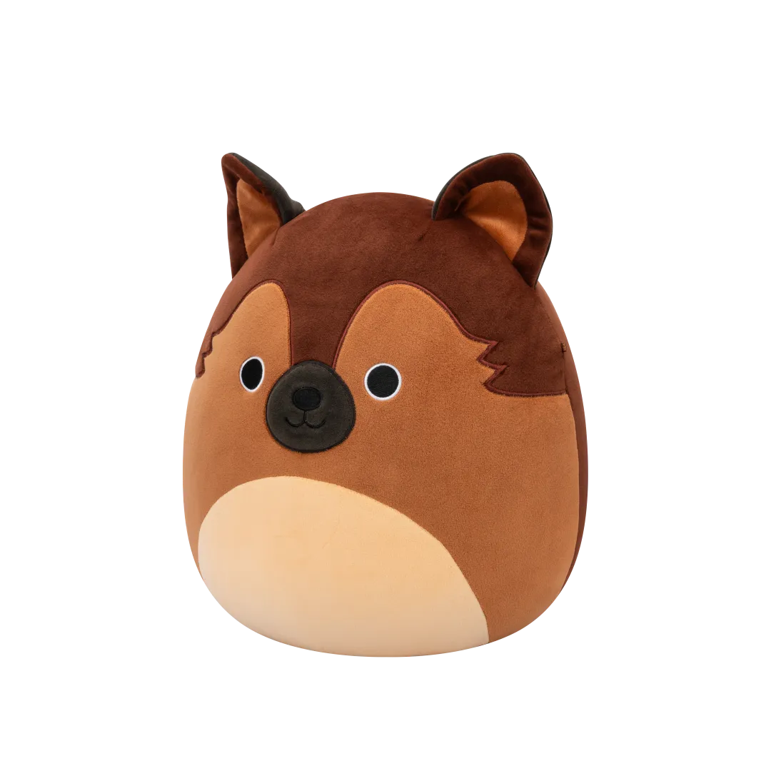 Squishmallows Mario el Pastor Alemán Marrón, 30 cm - Image 3