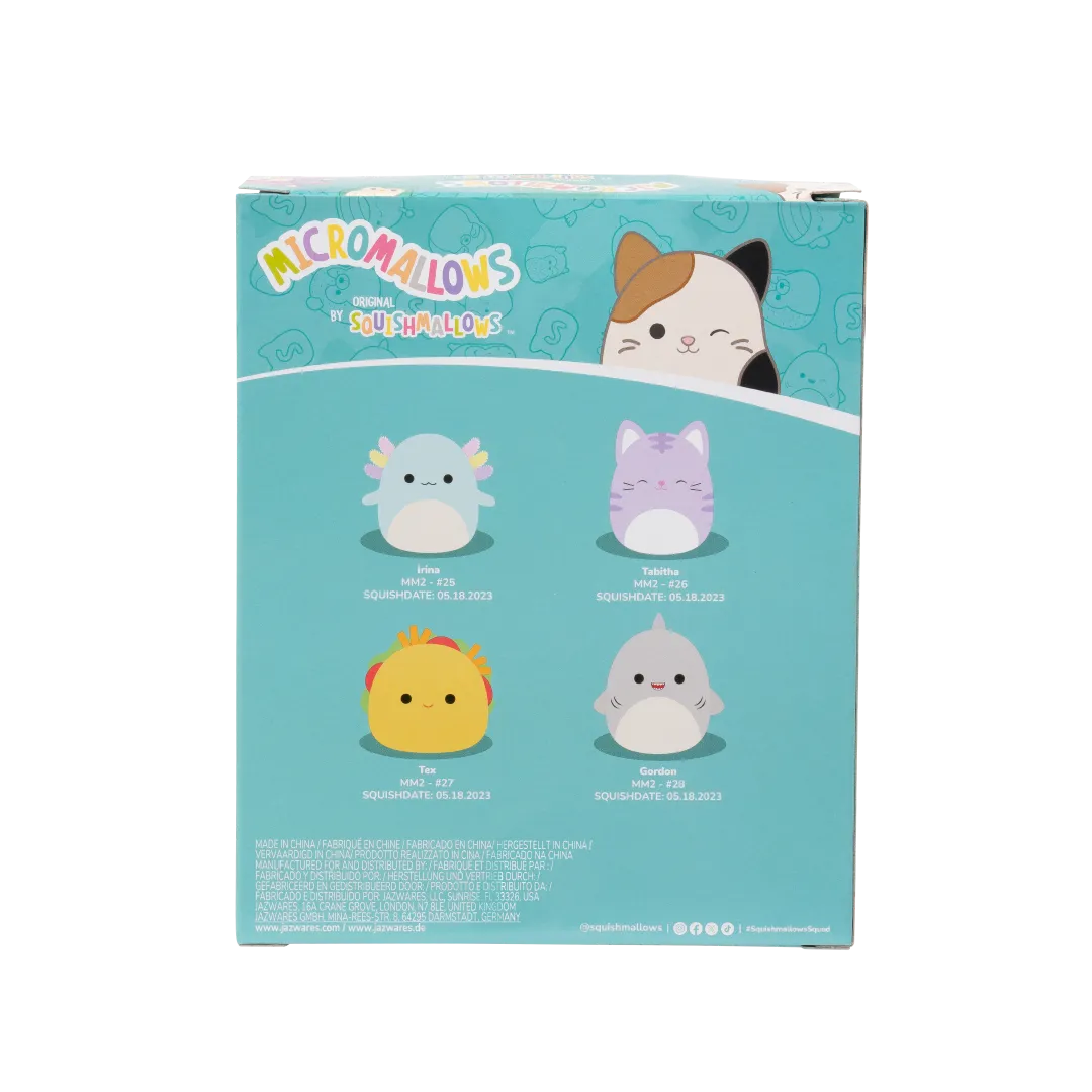 Squishmallows Micromallows Pack de 4 - Gordon, Tex, Tabitha, Irina - Image 2