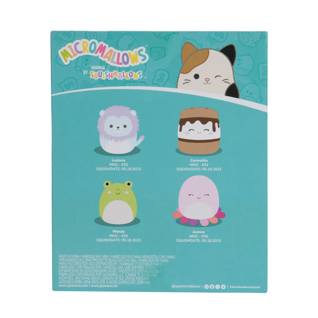 Squishmallows Micromallows Pack de 4 - Wendy, Jeanne, Carmelita, Lucia - Image 7