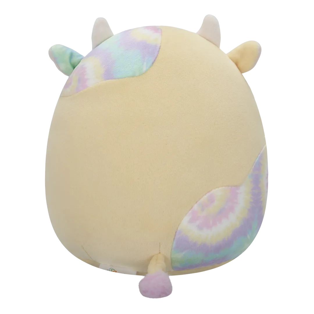 Squishmallows Rina, la vaca amarilla con manchas tie-dye, 20 cm - Image 2