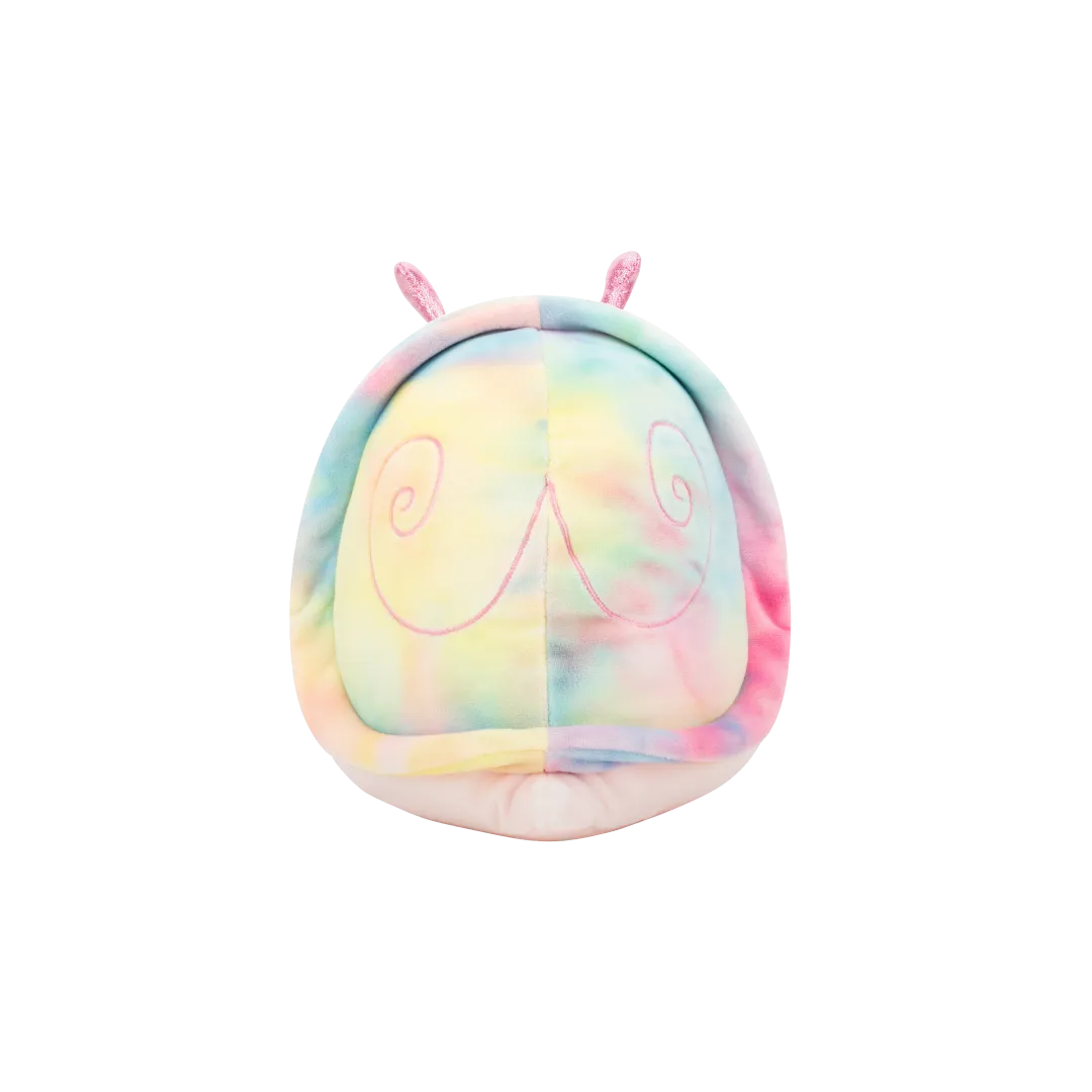 Squishmallows Silvina el Caracol Rosa con Caparazón Arcoíris y Corona de Flores, 20 cm - Image 3