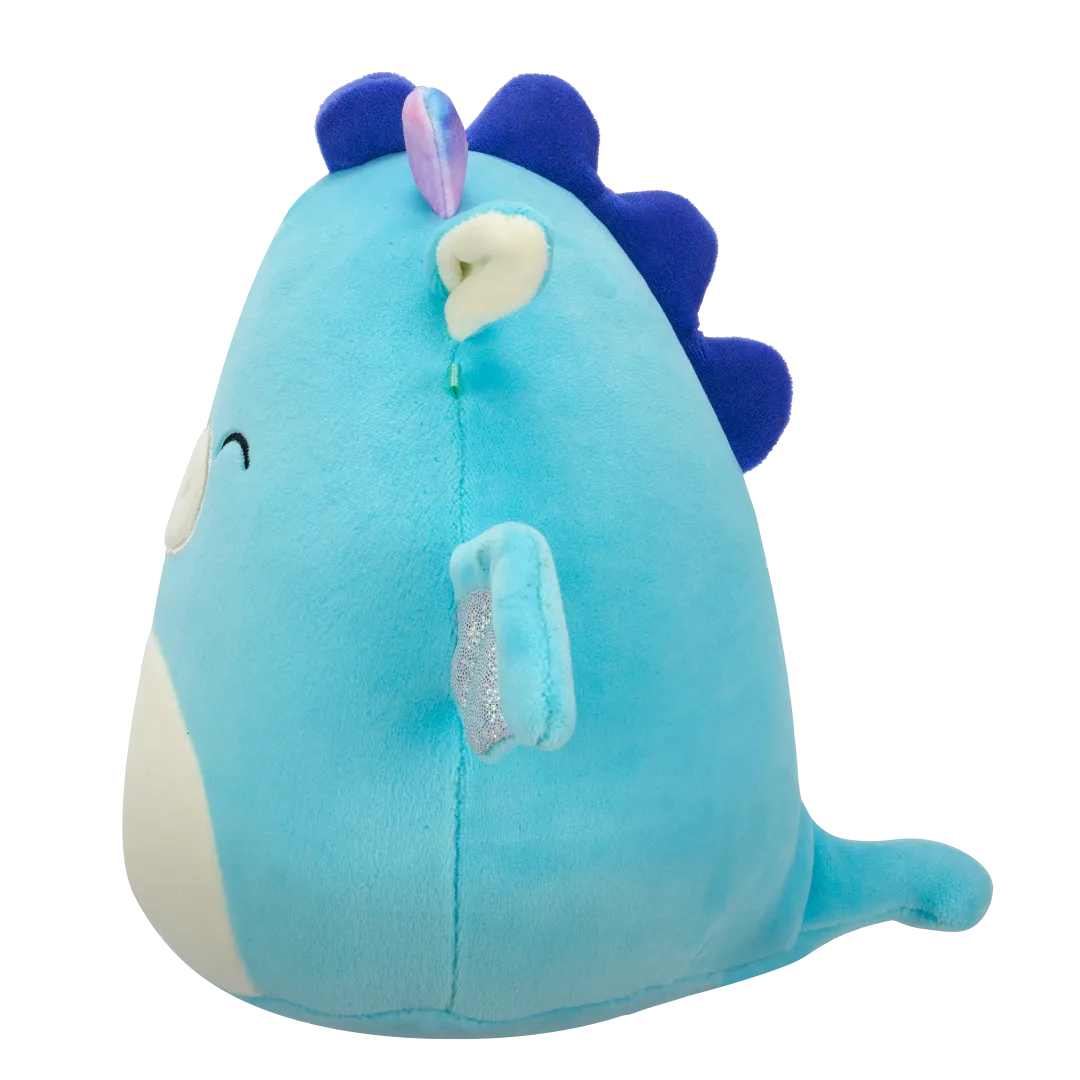 Squishmallows Tatiana la Dragona Verde Turquesa Oscuro con los Ojos Cerrados, 20 cm - Image 3