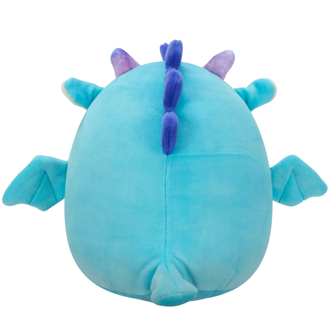 Squishmallows Tatiana la Dragona Verde Turquesa Oscuro con los Ojos Cerrados, 20 cm - Image 4