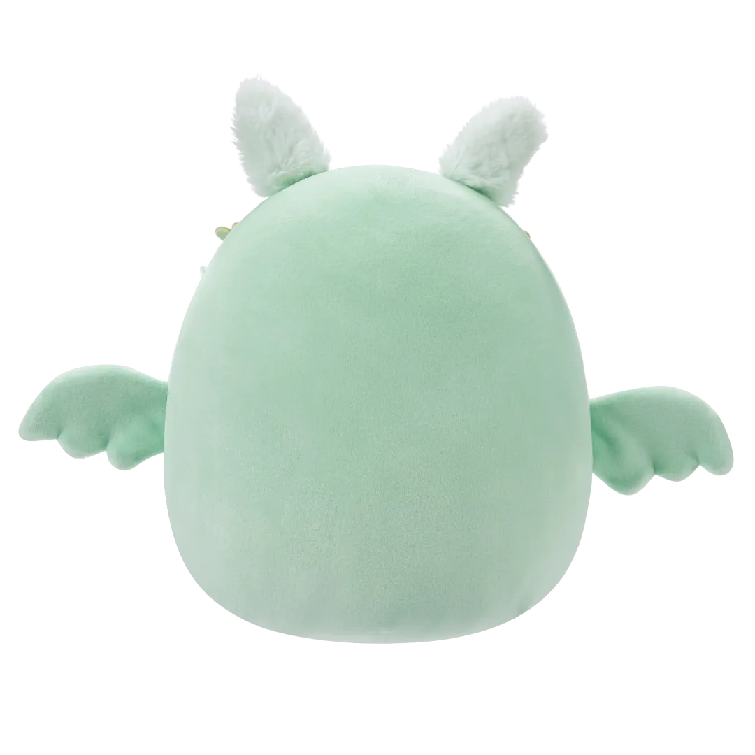 Squishmallows Tove el Hombre Polilla Verde Menta con Corona de Flores y Barriga Peluda, 20 cm - Image 3