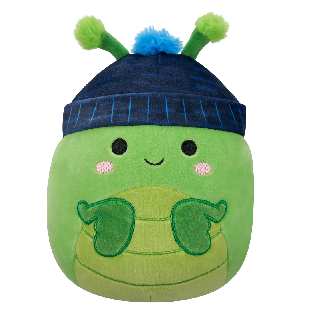 Squishmallows Trenton la Mantis Religiosa Verde con Gorro, 20 cm