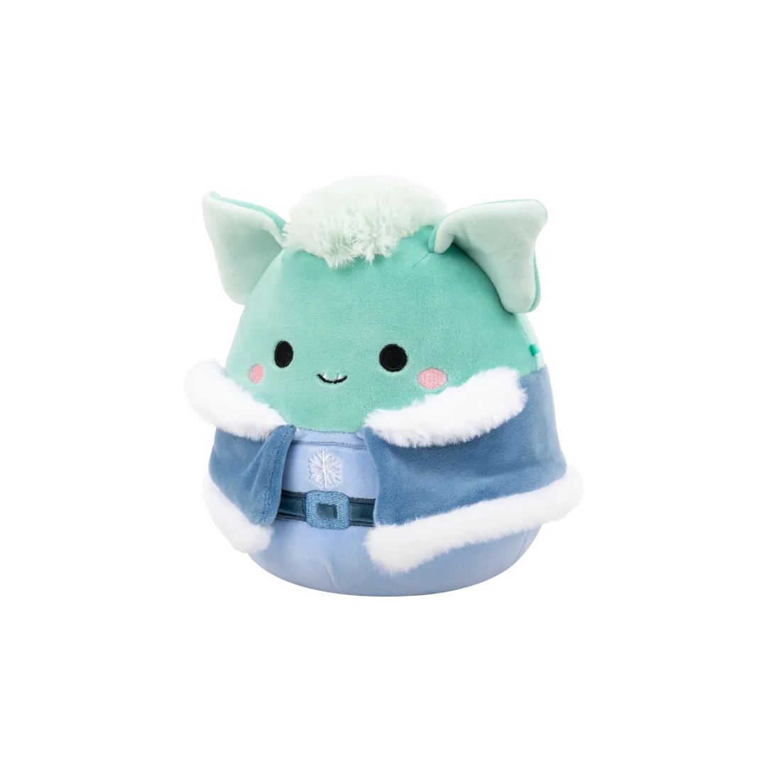 Squishmallows Troye, El Duende Azul Claro Con Ropa De Invierno, 20 cm - Image 3