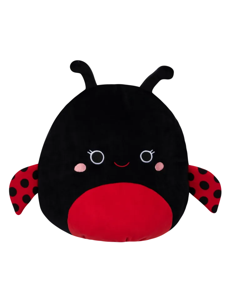 Squishmallows Trudy la Mariquita Negra, 35 cm